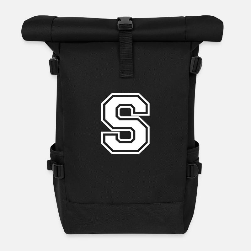 s - Rolltop Rucksack - Schwarz