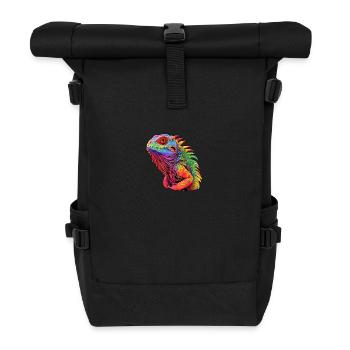 Iguana Radiation - Roll Top Backpack - black - Front