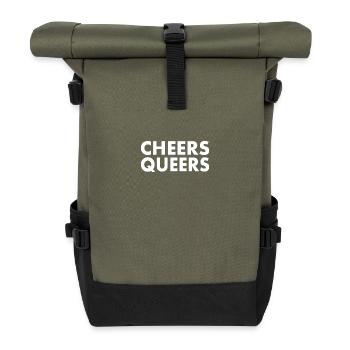 Cheers queers - Roll Top Backpack - olive/black - Front