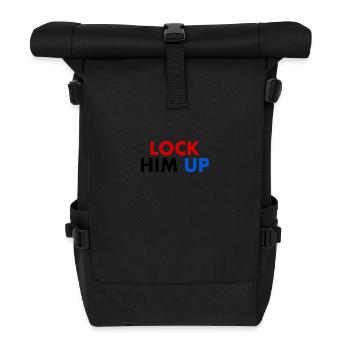 Lock him up - Rolltop Rucksack - Schwarz - Vorne