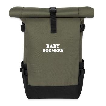 Baby boomers - Rolltop Rucksack - Olive/Schwarz - Vorne