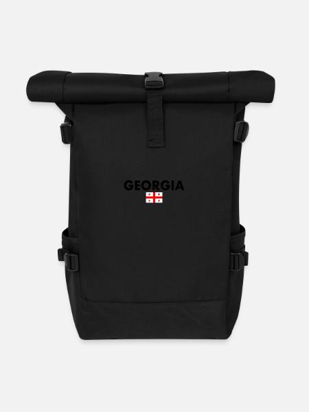 Georgien - Rolltop Rucksack - Schwarz