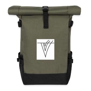 Federicus Brand Design - Roll Top Backpack - olive/black - Front