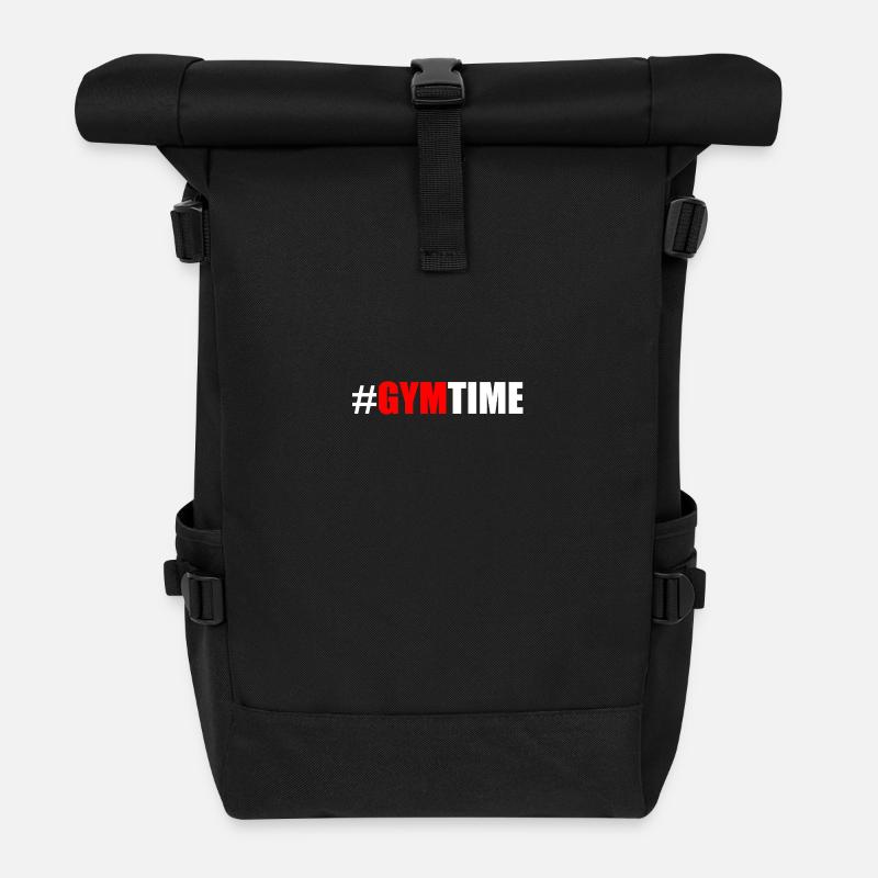 Gym - Rolltop Rucksack - Schwarz