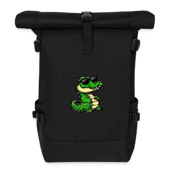 Alligator Cool Animal - Sac à dos roll top - noir - Devant