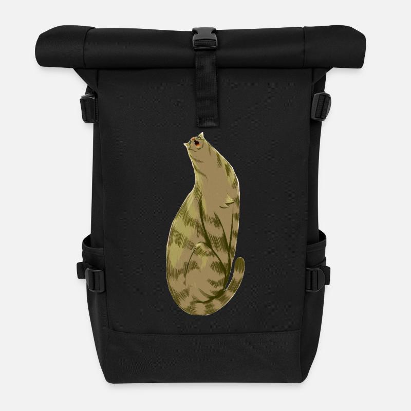 Squishy Olive - Rolltop Rucksack - Schwarz