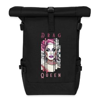 DragQueen - Sac à dos roll top - noir - Devant