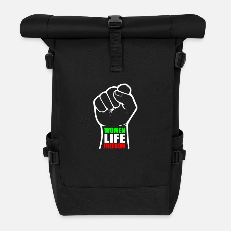 Women life freedom - Rolltop Rucksack - Schwarz