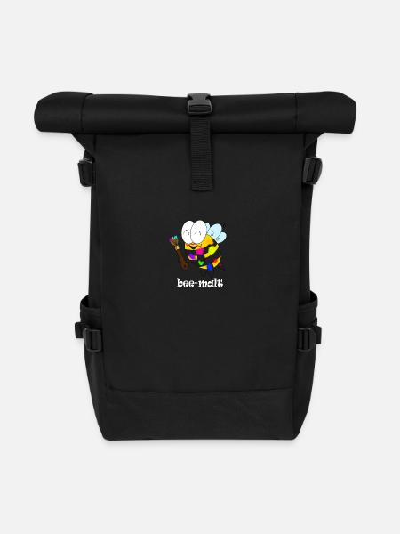 bee malt - Rolltop Rucksack - Schwarz