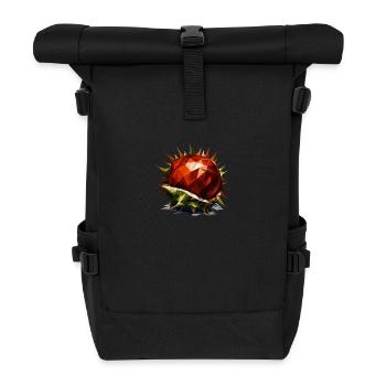Polygon Kastanie: Herbstlicher Laubbaum in - Rolltop Rucksack - Schwarz - Vorne