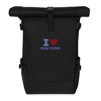 I LOVE NEW YORK - Roll Top Backpack - black - Front