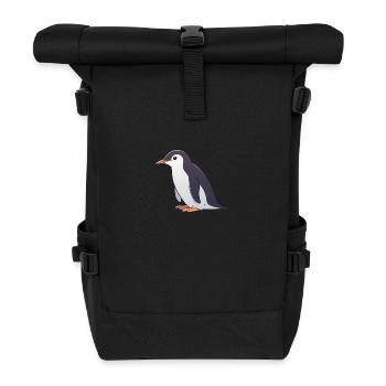 Pinguin - Rolltop Rucksack - Schwarz - Vorne