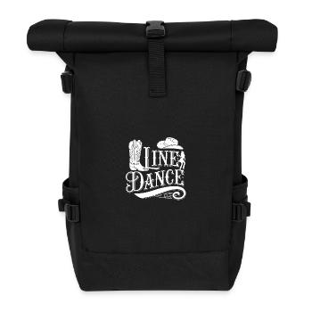 Line Dancing Country Dance - Line Dance Tanzen - Roll Top Backpack - black - Front