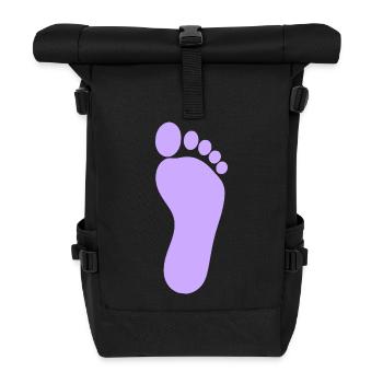 Fuß Füße Fußpflege Podologie Fußpfleger - Rolltop Rucksack - Schwarz - Vorne