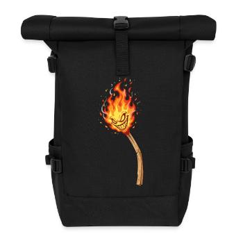 Blazing Flame Goblin - Roll Top Backpack - black - Front