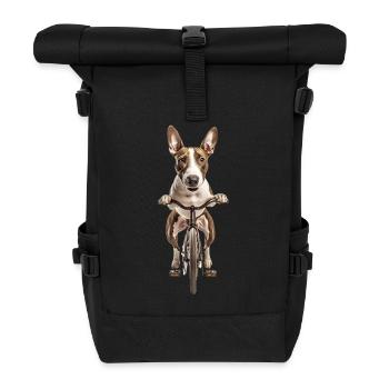 Bullterrier - Rolltop Rucksack - Schwarz - Vorne