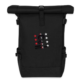 Farinet Valais patois star - Roll Top Backpack - black - Front