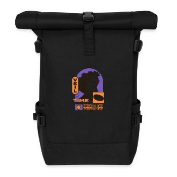 Trend Collage Design - Roll Top Backpack - black - Front