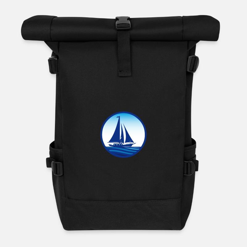 Boat - Roll Top Backpack - black