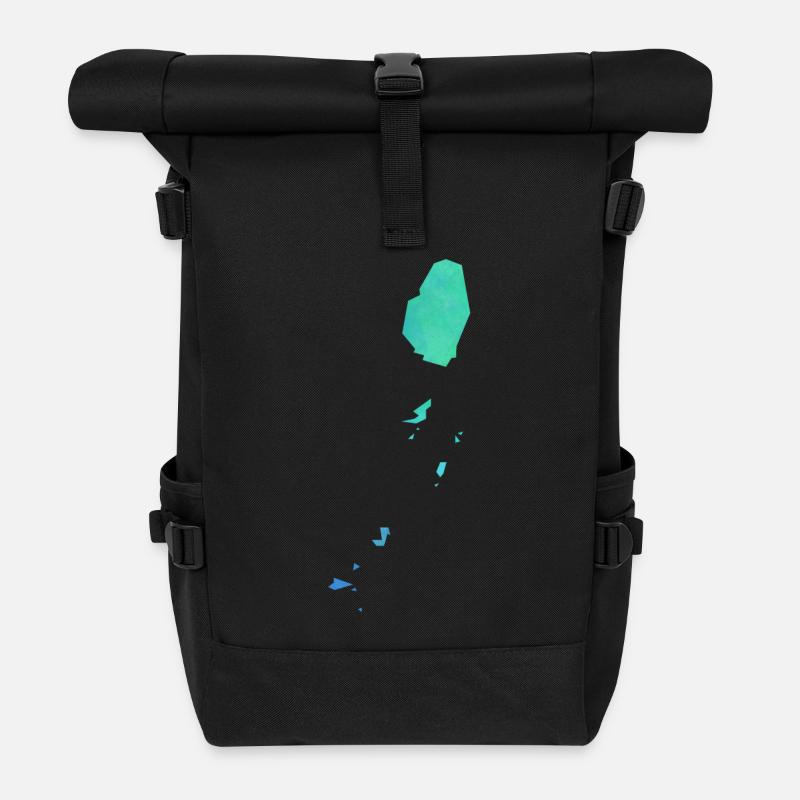 Saint Vincent - Rolltop Rucksack - Schwarz