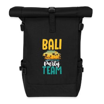 L’équipe du Bali Party - Sac à dos roll top - noir - Devant