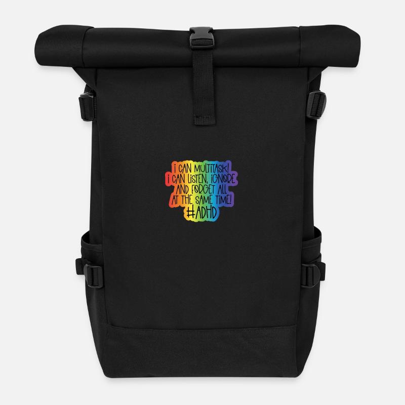ADHS - Rolltop Rucksack - Schwarz