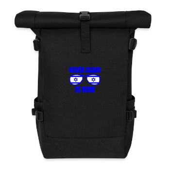 Never again is now - Roll Top Backpack - black - Front