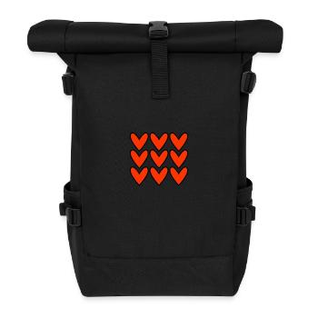 VALENTINSTAG. Junggesellinnenabschied. ICH LIEBE DICH. ICH LIEBE DICH. LIEBE - Rolltop Rucksack - Schwarz - Vorne