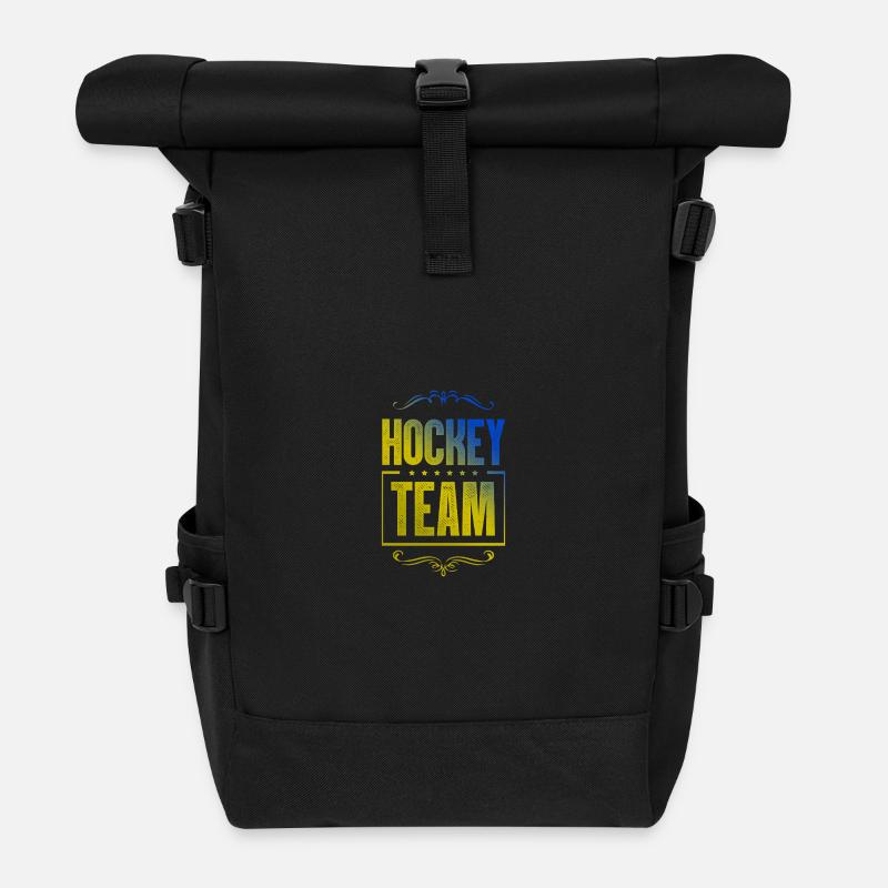 Hockey Crew - Rolltop Rucksack - Schwarz