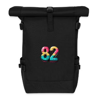 82 Number Comic - Roll Top Backpack - black - Front