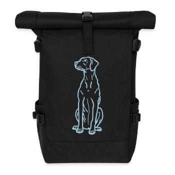 hongarianvizsla_02 - Sac à dos roll top - noir - Devant