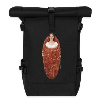 Cocoon | The Birth of the Self from Itself - Roll Top Backpack - black - Front