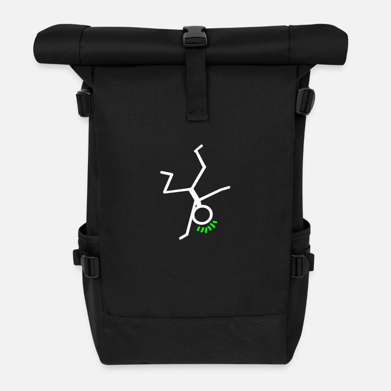 Breakdance - Rolltop Rucksack - Schwarz