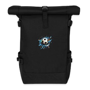 Fußball ball - What a Save! - Rolltop Rucksack - Schwarz - Vorne