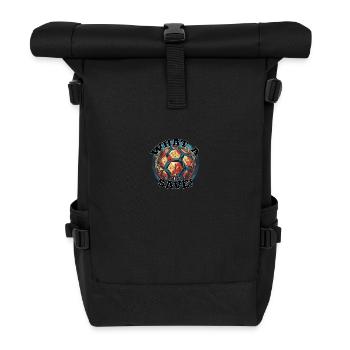 Fußball ball - What a Save! - Rolltop Rucksack - Schwarz - Vorne