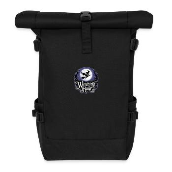 Sorcière à la pleine lune – L’heure des sorcières - Sac à dos roll top - noir - Devant