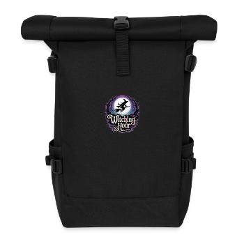 Sorcière à la pleine lune – L’heure des sorcières - Sac à dos roll top - noir - Devant