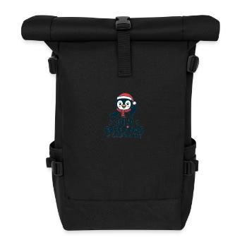 Salutations sympas au moment de Noël – Penguin - Sac à dos roll top - noir - Devant
