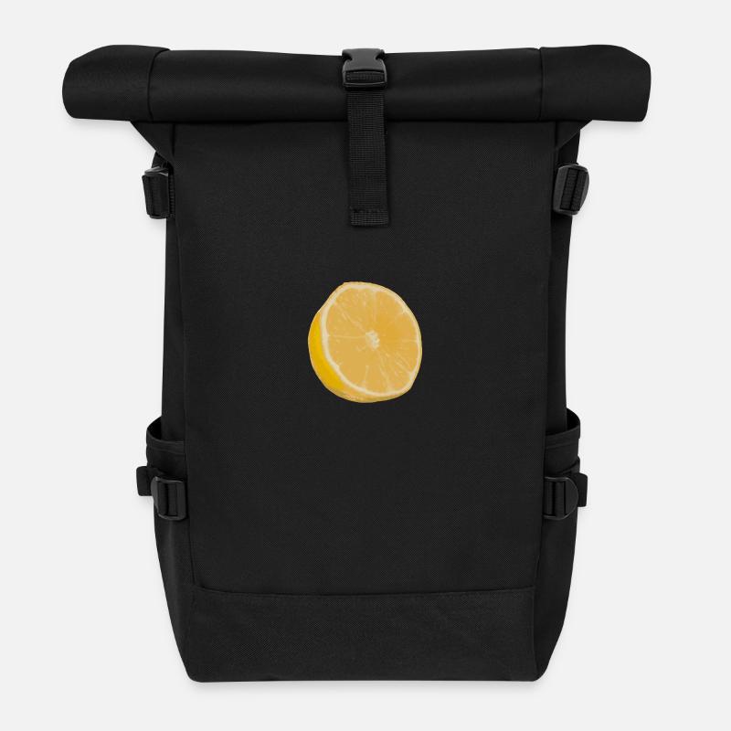 lemon - Sac à dos roll top - noir