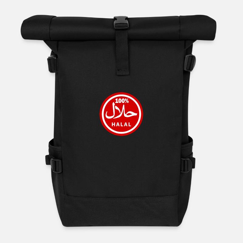 Halal - Sac à dos roll top - noir