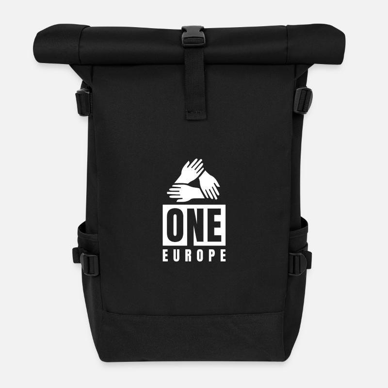 One Europe - Rolltop Rucksack - Schwarz