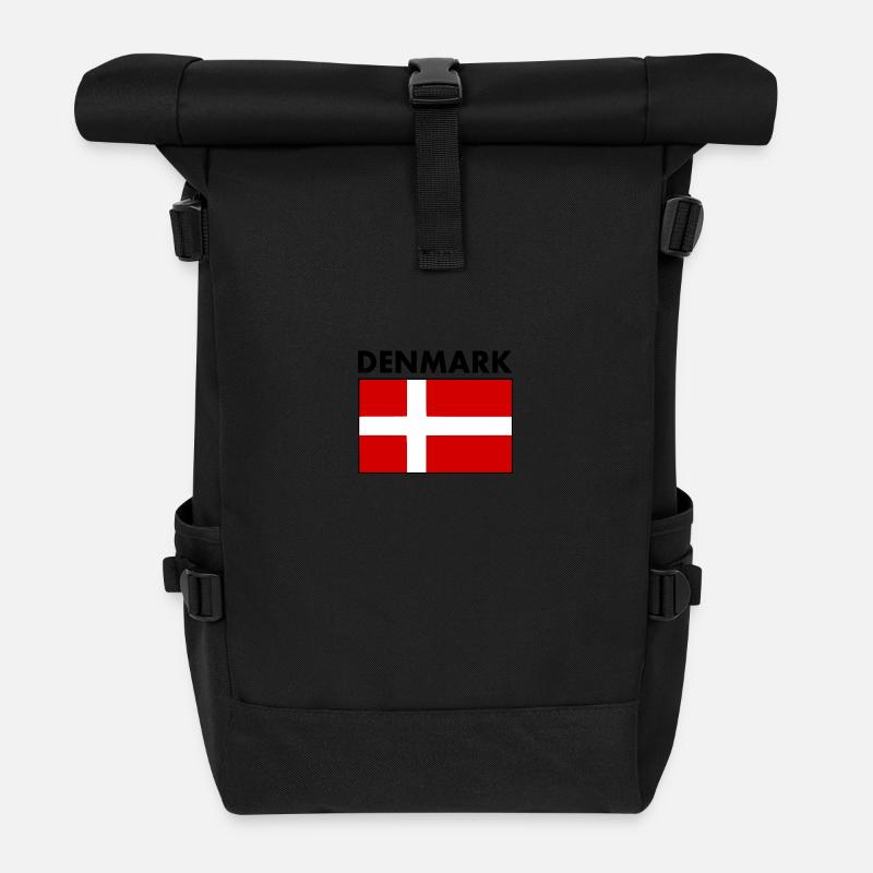 Dänemark - Rolltop Rucksack - Schwarz