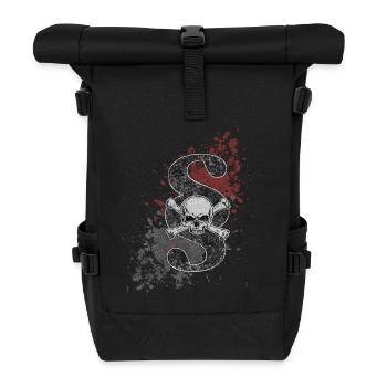 Paragraph Jolly Roger - Rolltop Rucksack - Schwarz - Vorne