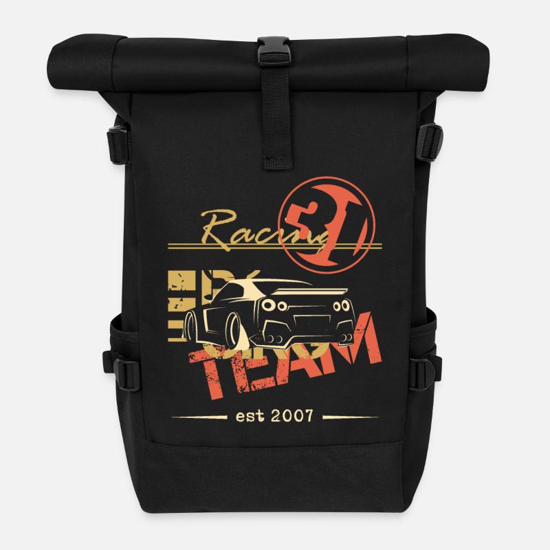 team racing gtr auto geschenkidee - Rolltop Rucksack - Schwarz