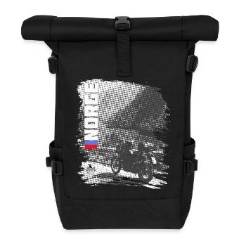 Norway - Motorcycle - Roll Top Backpack - black - Front