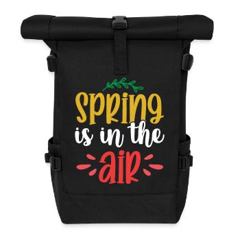 Spring is in the Air - Roll Top Backpack - black - Front