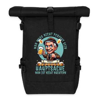 Vous n’avez pas besoin d’être parfait - drôle de dicton de bière - Sac à dos roll top - noir - Devant