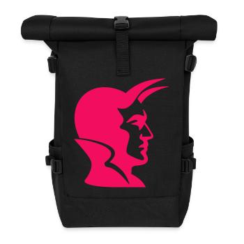 Devil Pop Art - Rolltop Rucksack - Schwarz - Vorne