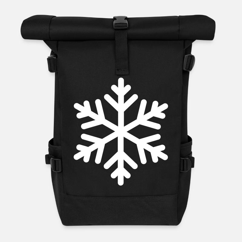 Puriste des Flocons de Neige - Sac à dos roll top - noir