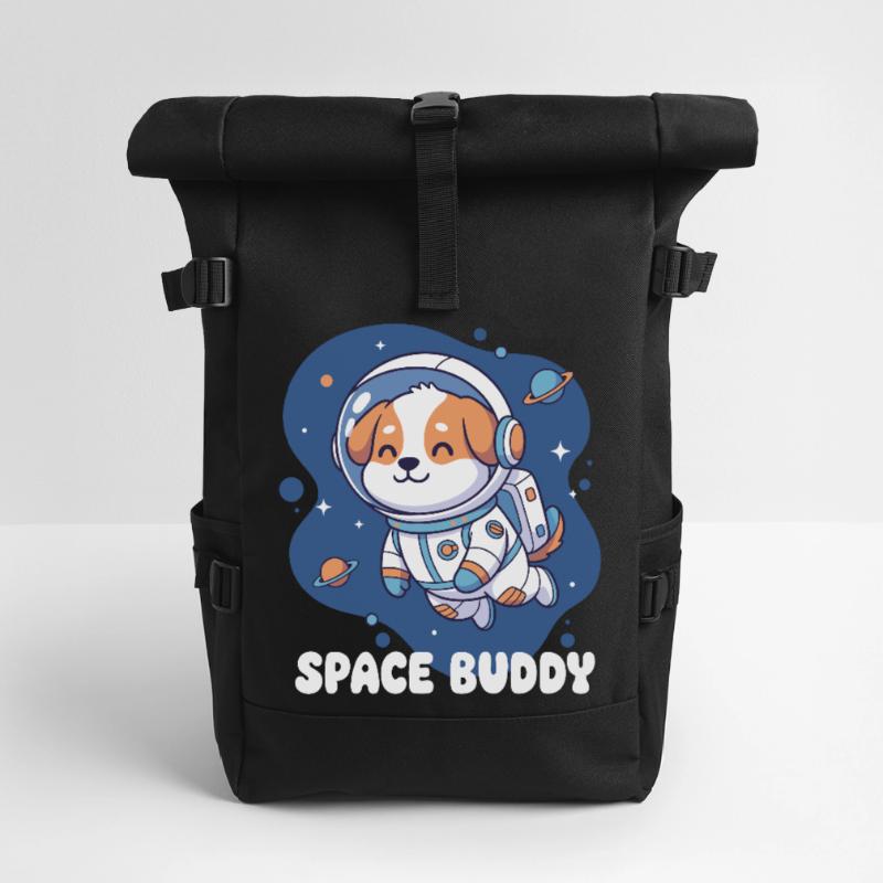 Chien astronaute compagnon de l’espace Sac à dos roll top
